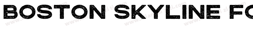 boston skyline font字体转换
